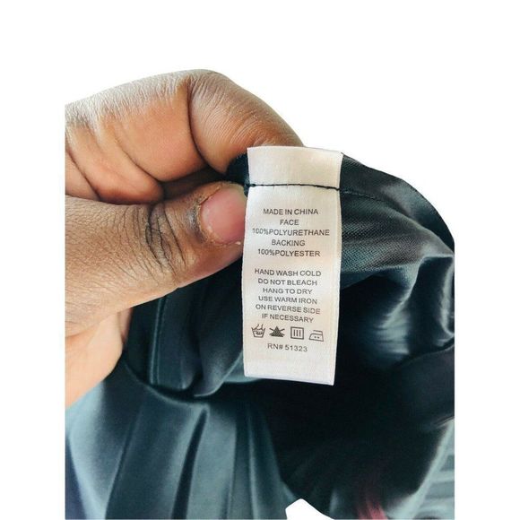 Women’s 1. State Color block Faux Leather Pleated accordion Skirt Size S - Picture 6 of 6